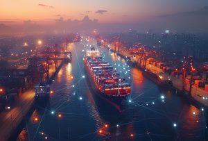 Logistics means transport together with technological futuristic holograms 1 e1768997614872 300x203