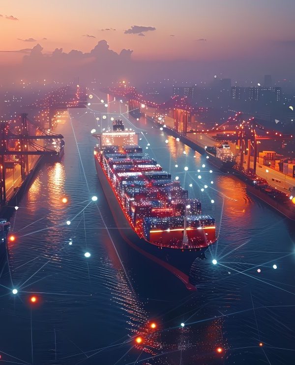 Logistics means transport together with technological futuristic holograms 1 e1768997614872 600x740